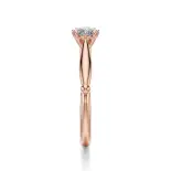 Pierścionek z diamentem różowe złoto AJPZ_095